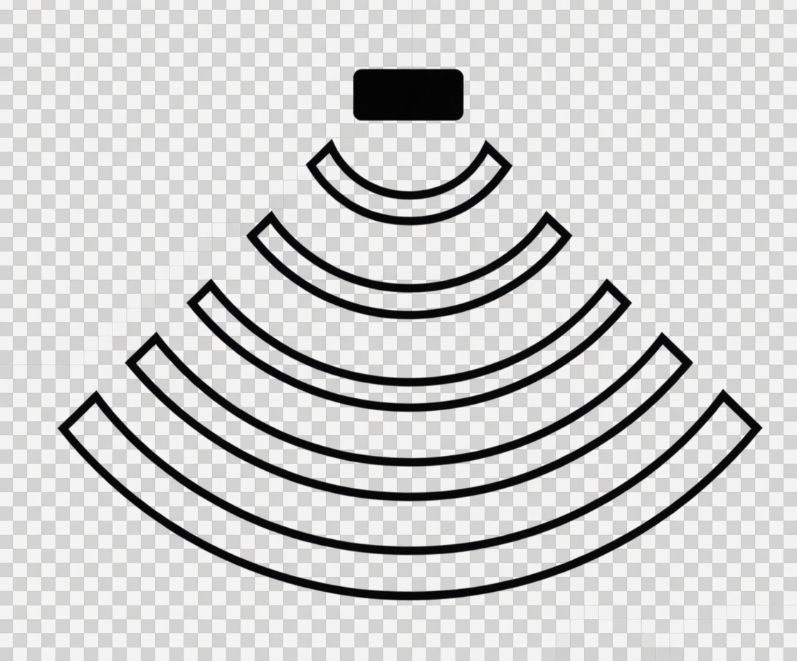 Ground Penetrating Radar waves symbol